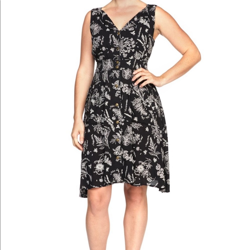Field Day sheet dress, Small, Black Nervine